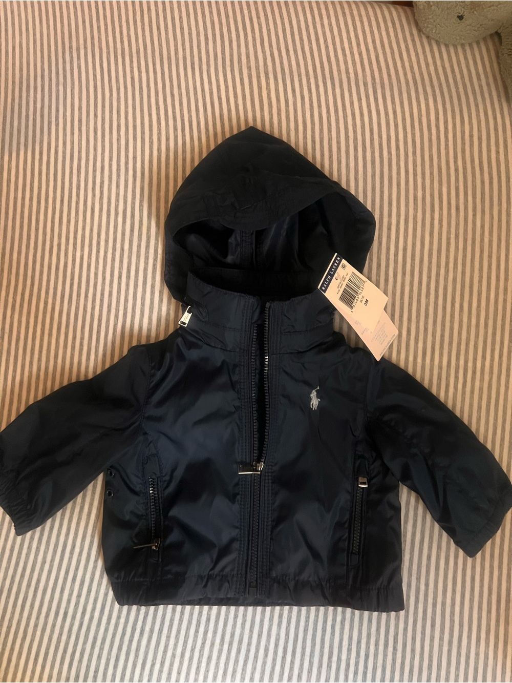 Ralph Lauren Baby Packable Hooded Windbreaker Jacket | NWT